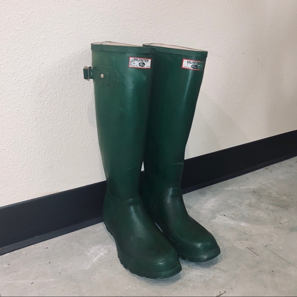 Hunter Shoes - Green Hunter boots